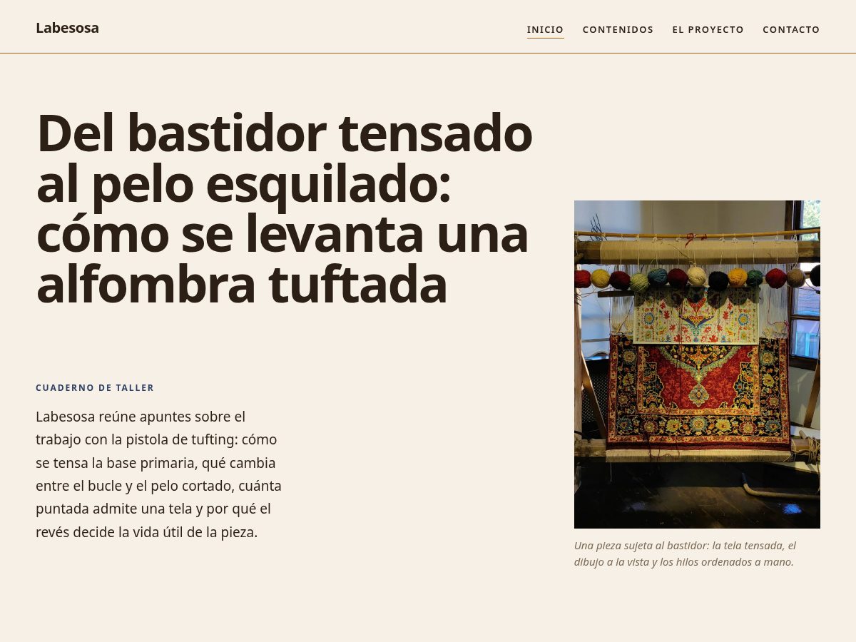 Landing-page snapshot of labesosa.world