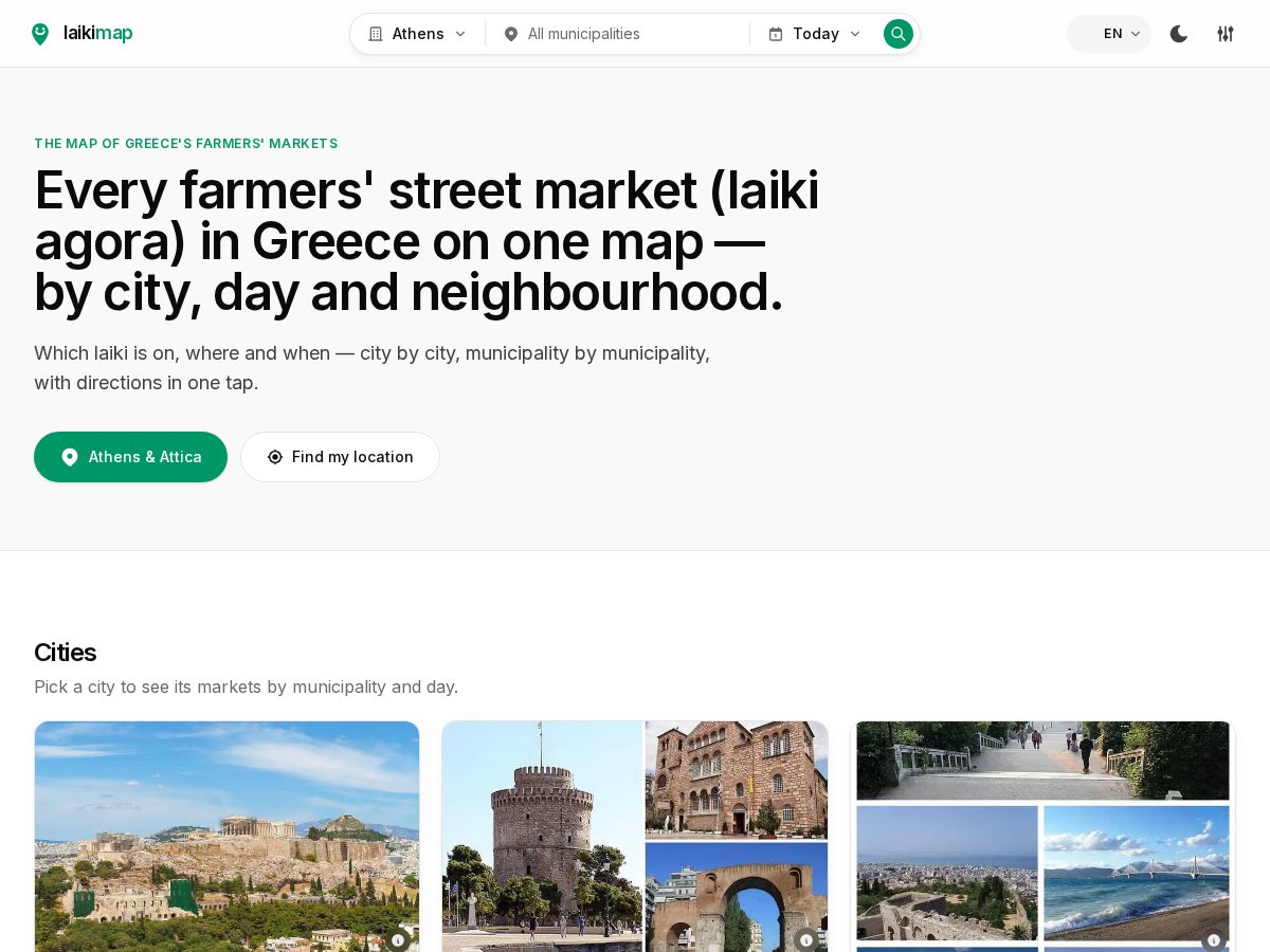 Landing-page snapshot of laikimap.online