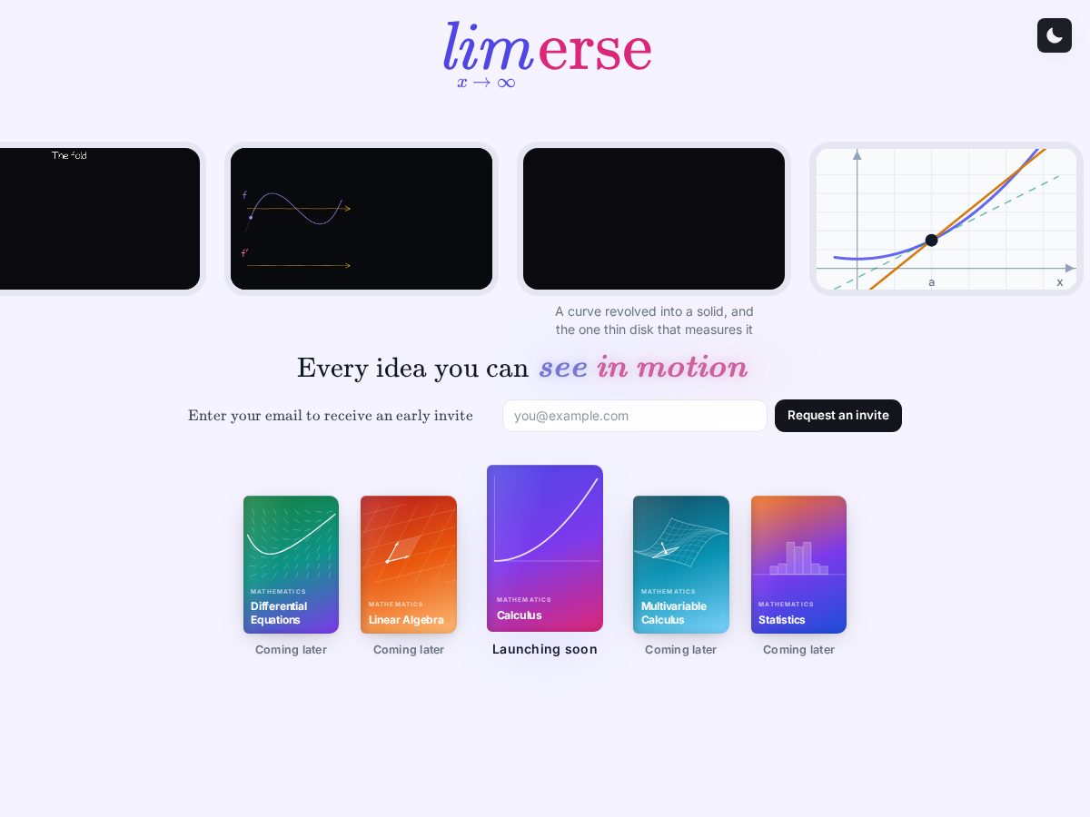 Landing-page snapshot of limerse.com