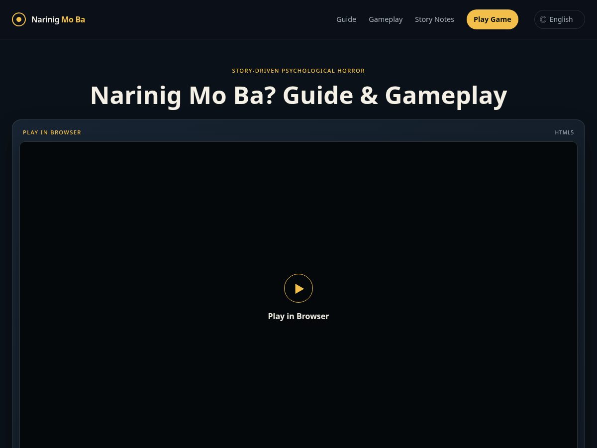 Landing-page snapshot of narinigmoba.wiki