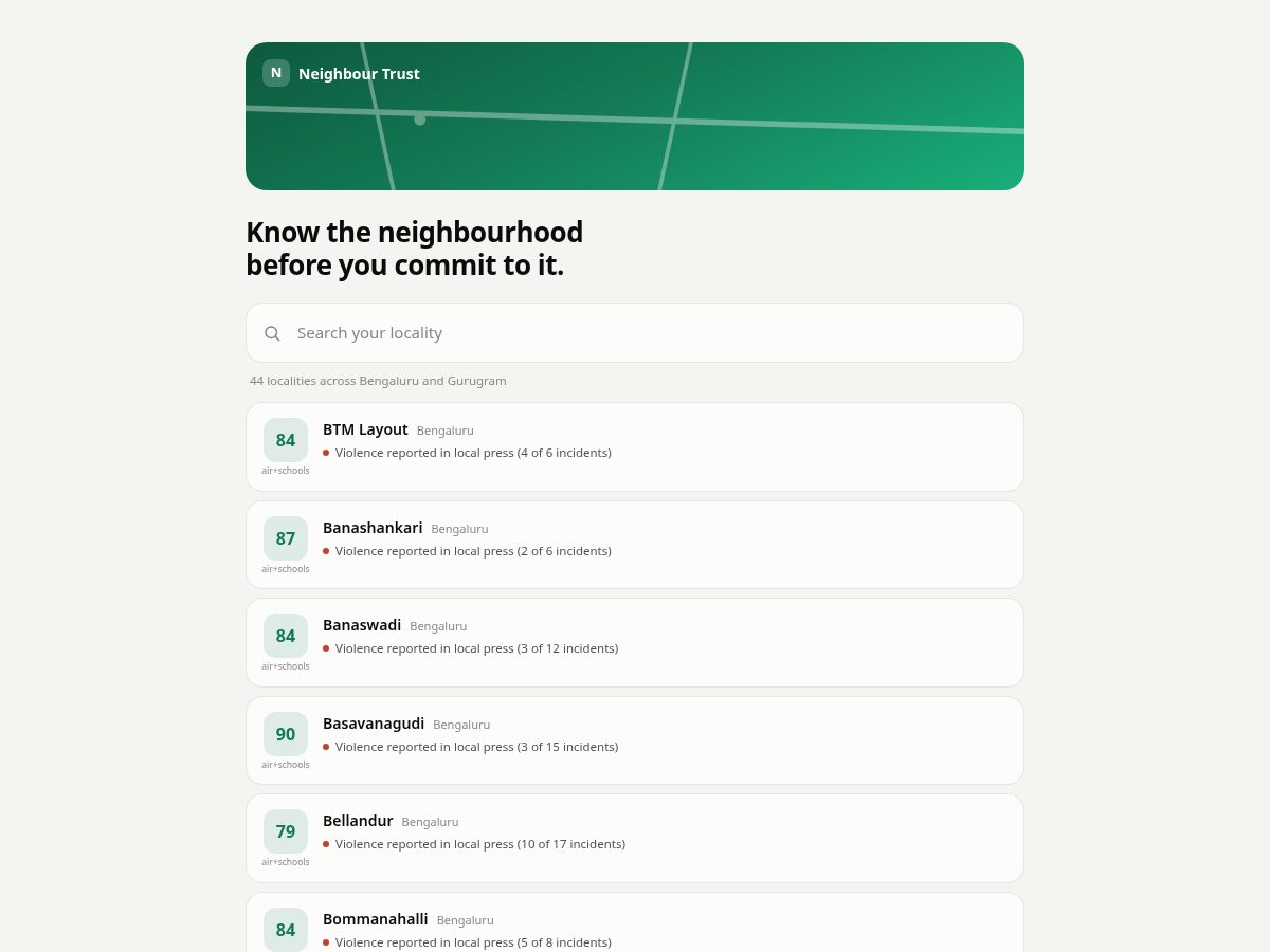 Landing-page snapshot of neighbourtrust.com