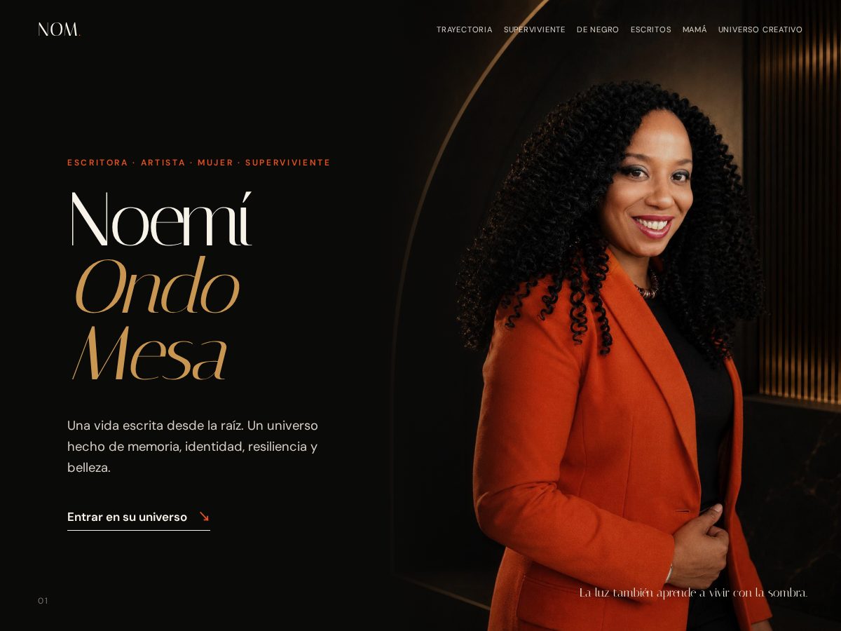 Landing-page snapshot of noemiondomesa.com