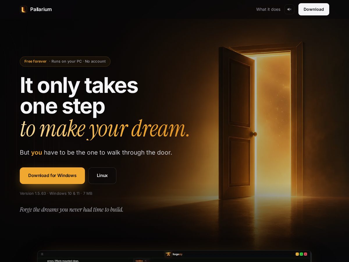 Landing-page snapshot of pallarium.org
