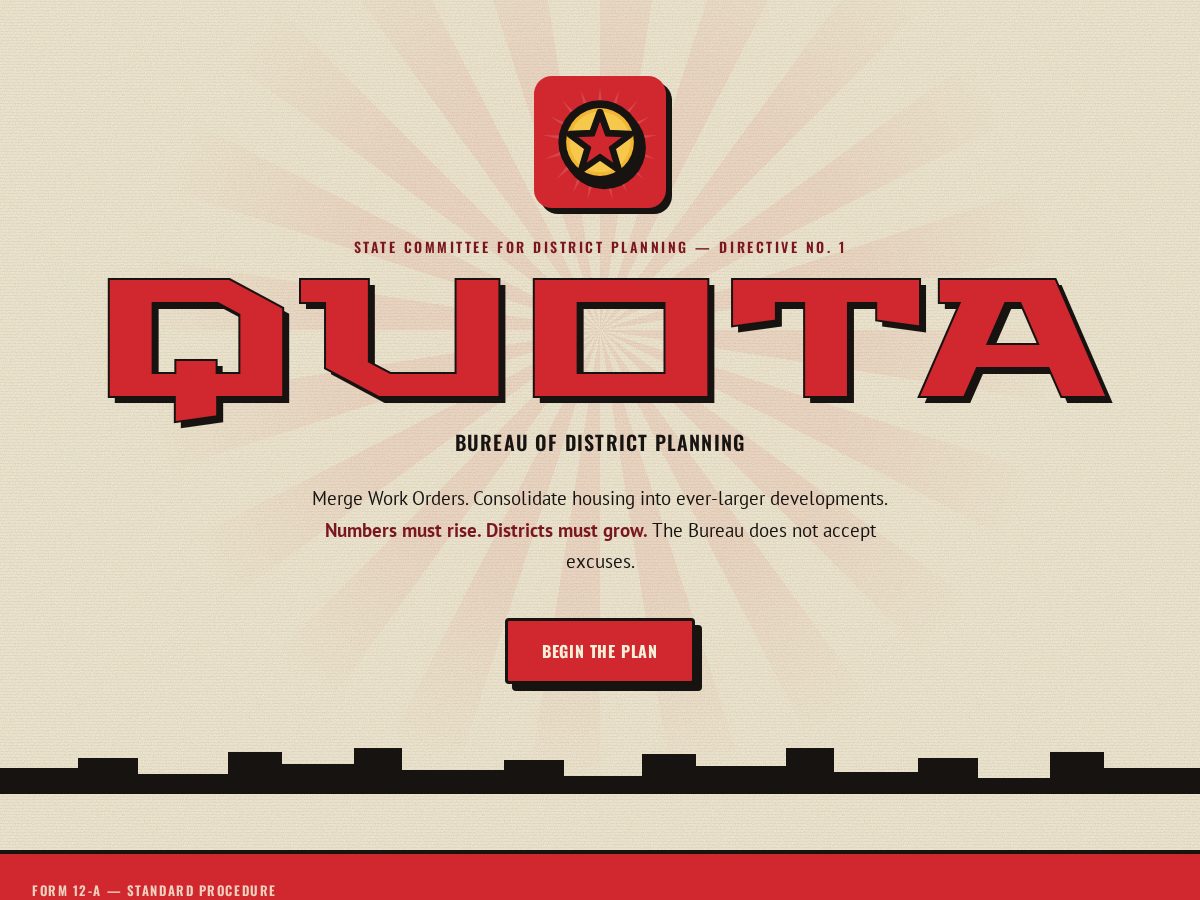 Landing-page snapshot of quotathegame.com