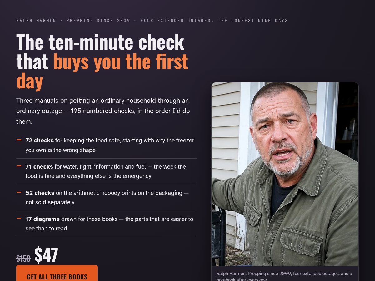 Landing-page snapshot of ralphharmonbooks.com