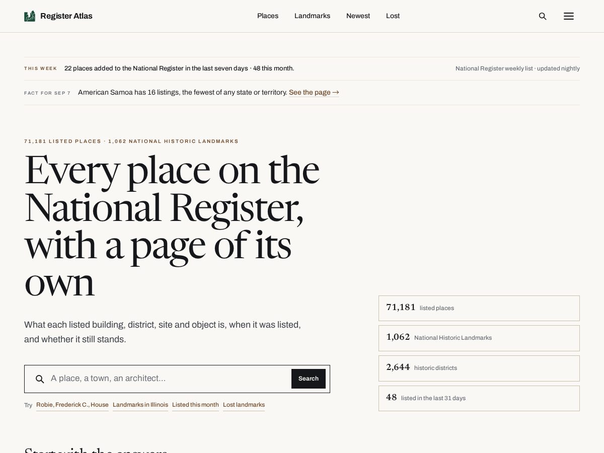 Landing-page snapshot of registeratlas.com
