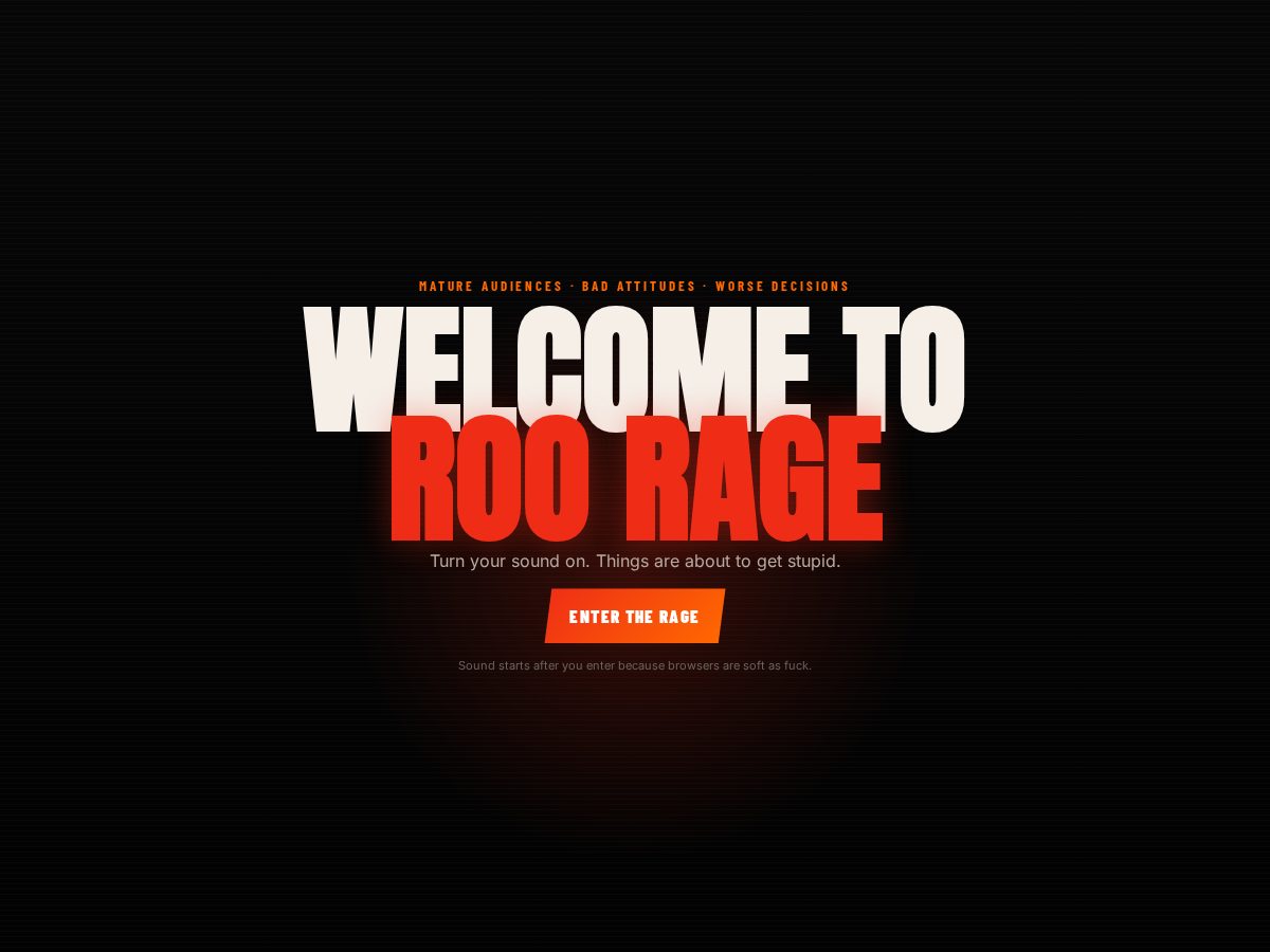 Landing-page snapshot of roorage.com