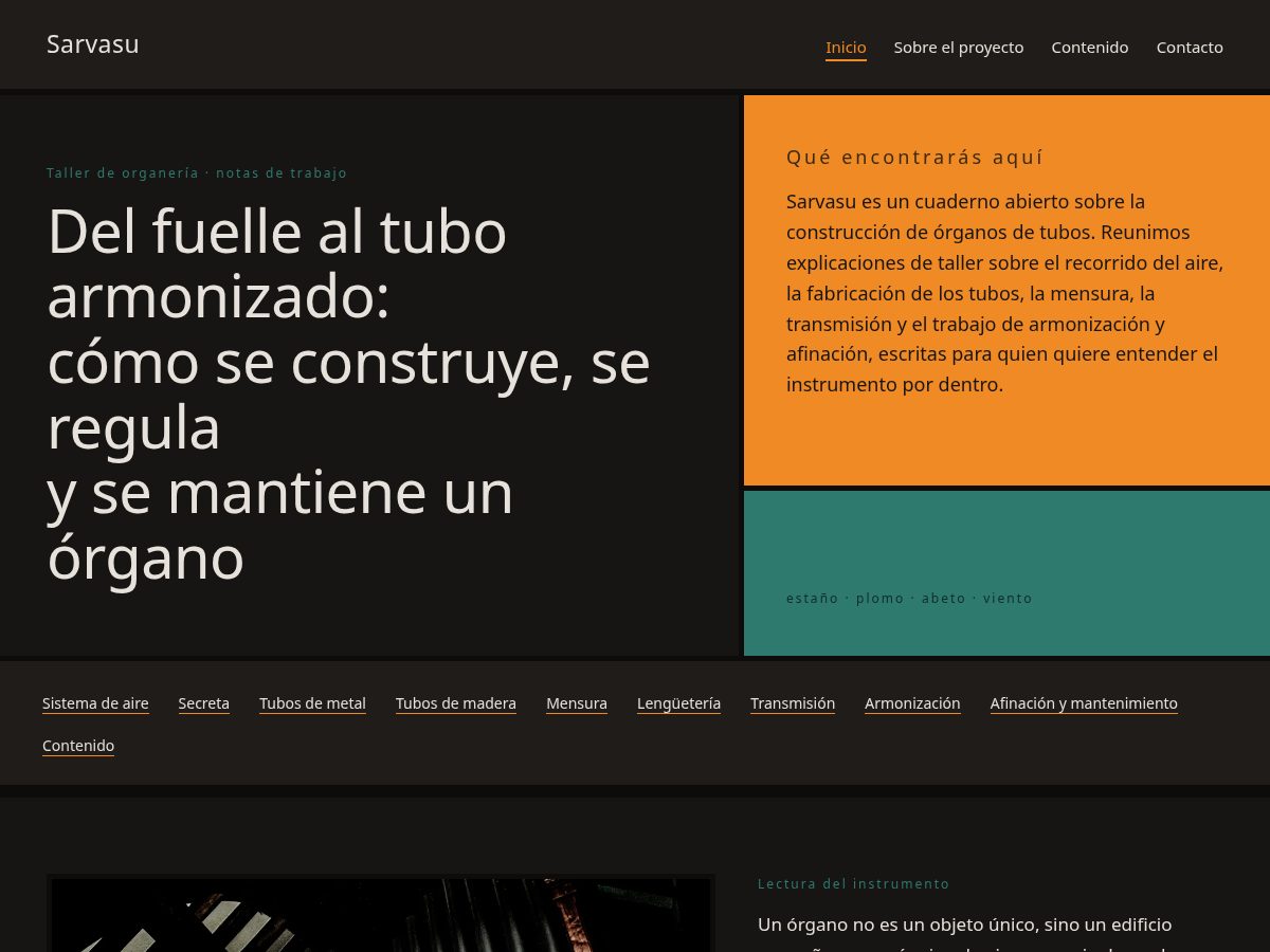 Landing-page snapshot of sarvasu.world