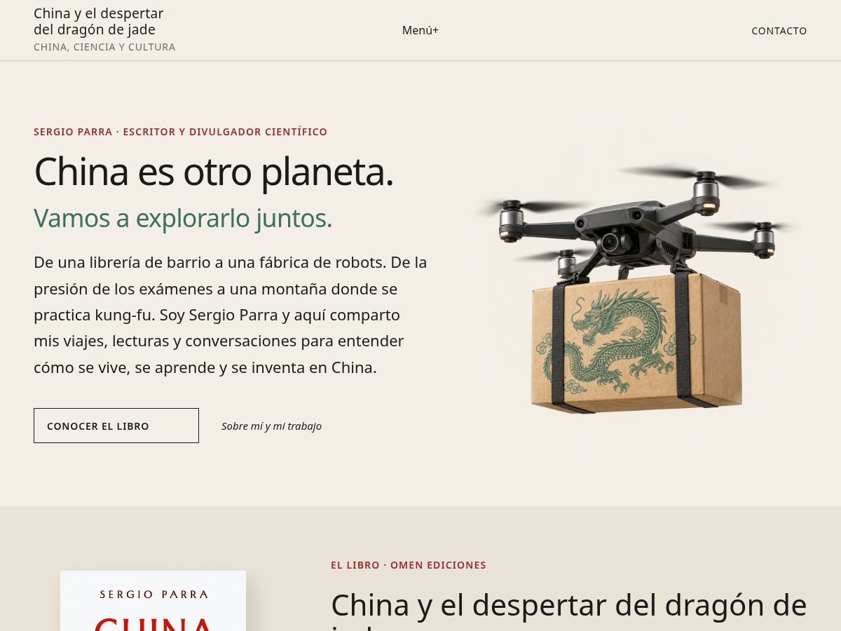 Landing-page snapshot of sergioparrachina.com
