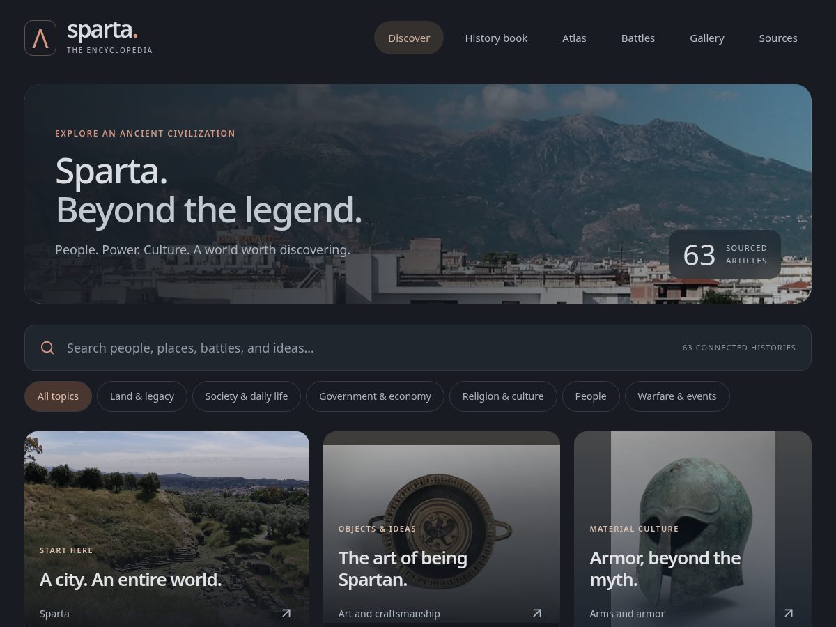 Landing-page snapshot of spartanlibrary.com