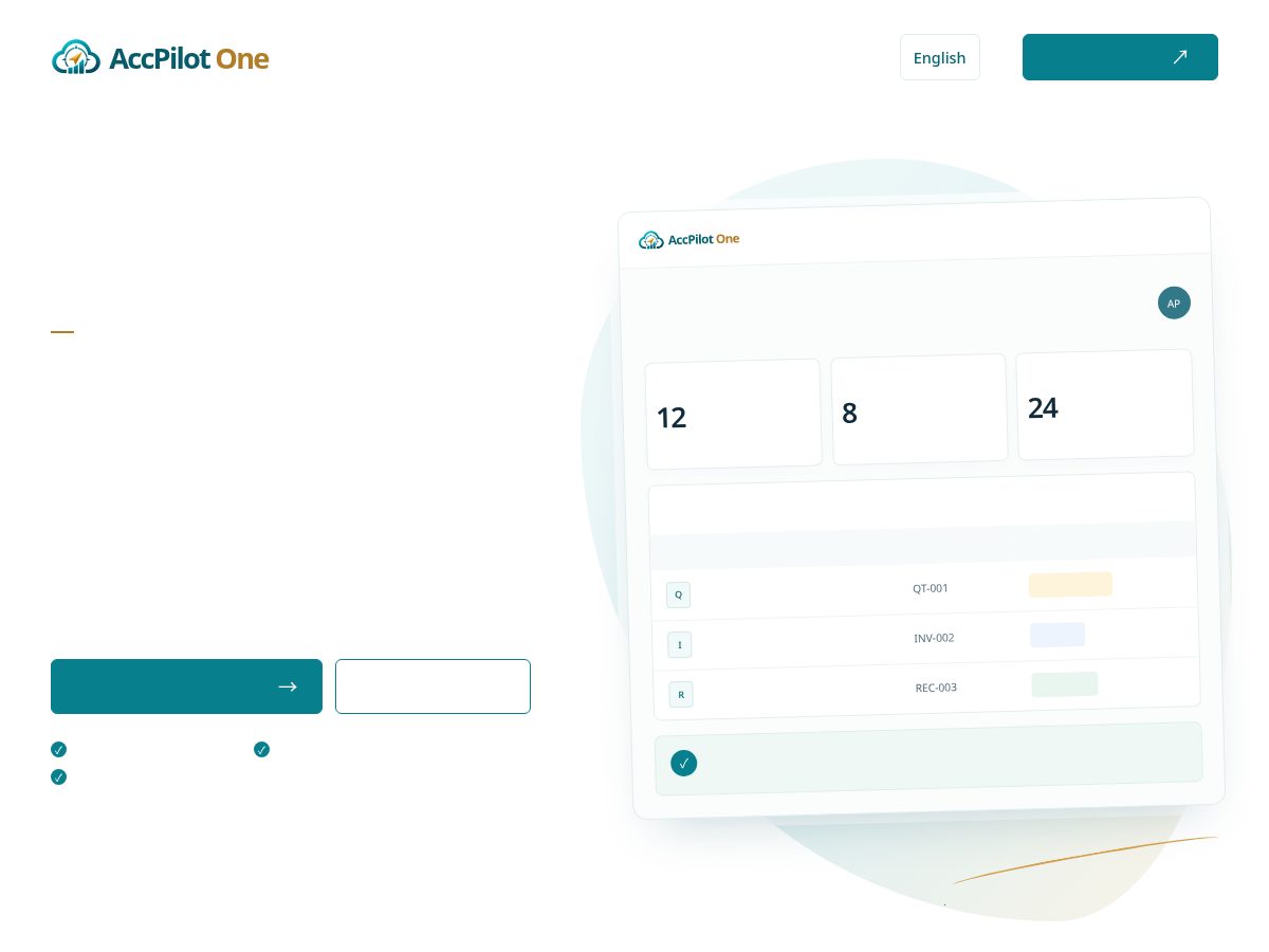 Landing-page snapshot of accpilotone.com