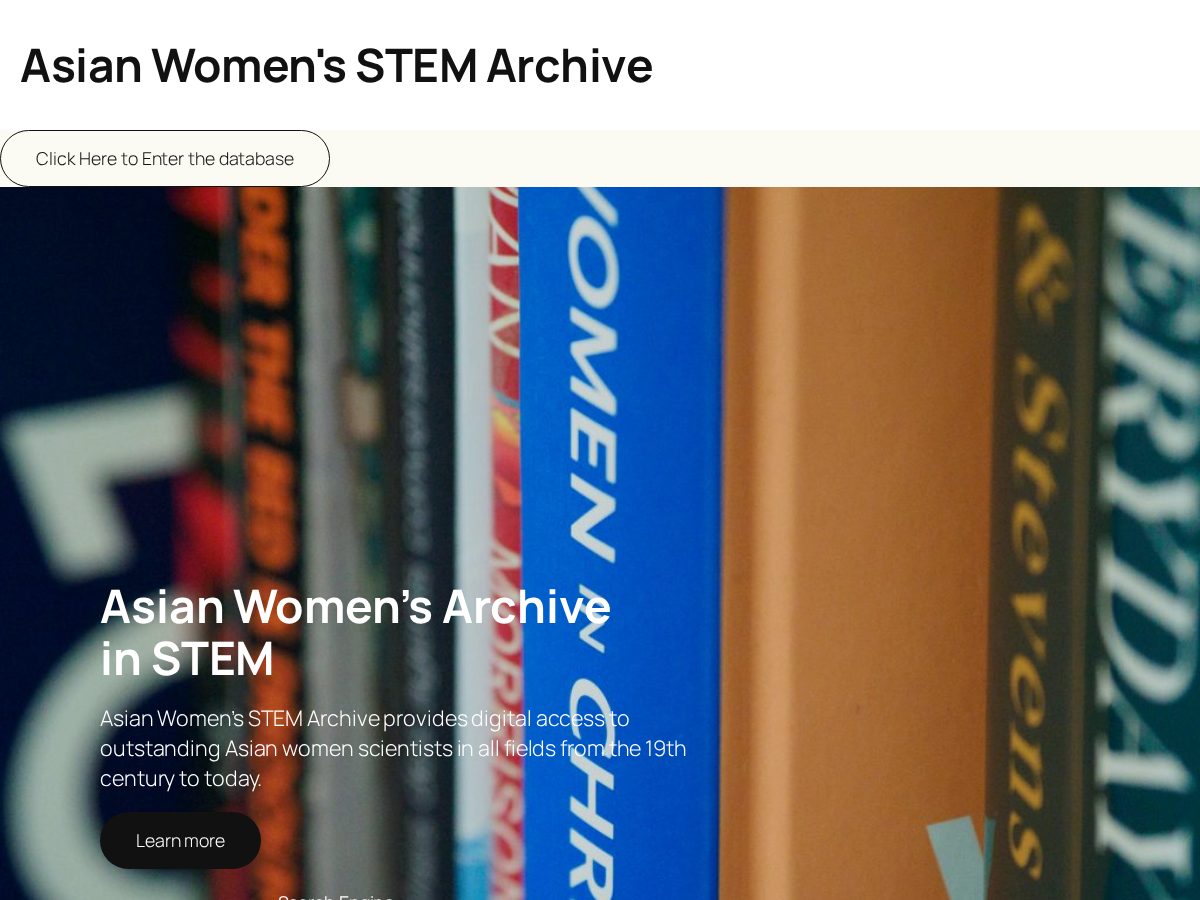 Landing-page snapshot of asianwomenstem.org