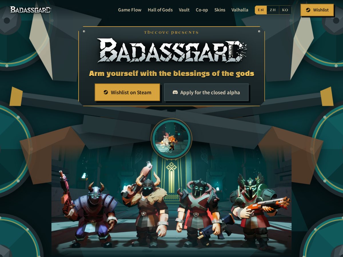 Landing-page snapshot of badassgard.com
