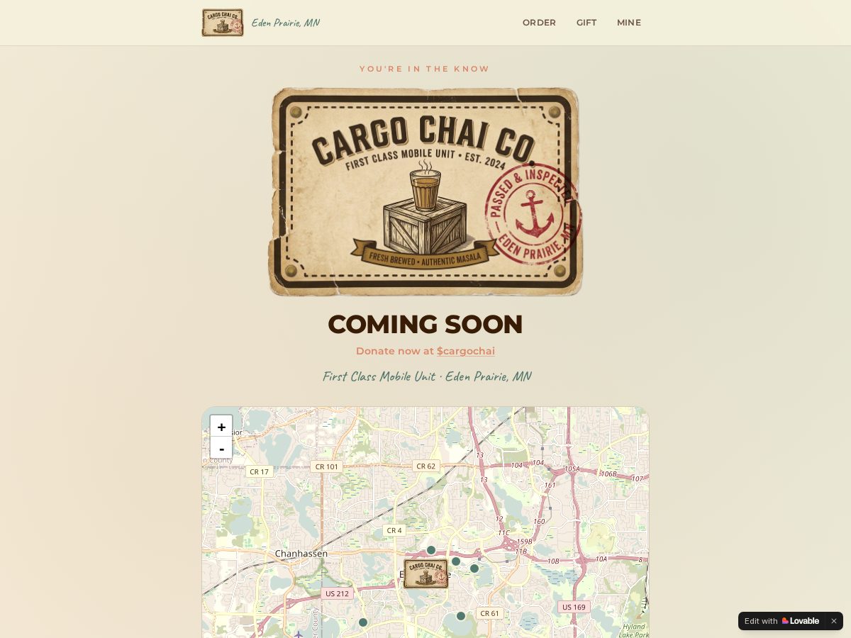Landing-page snapshot of cargochai.com