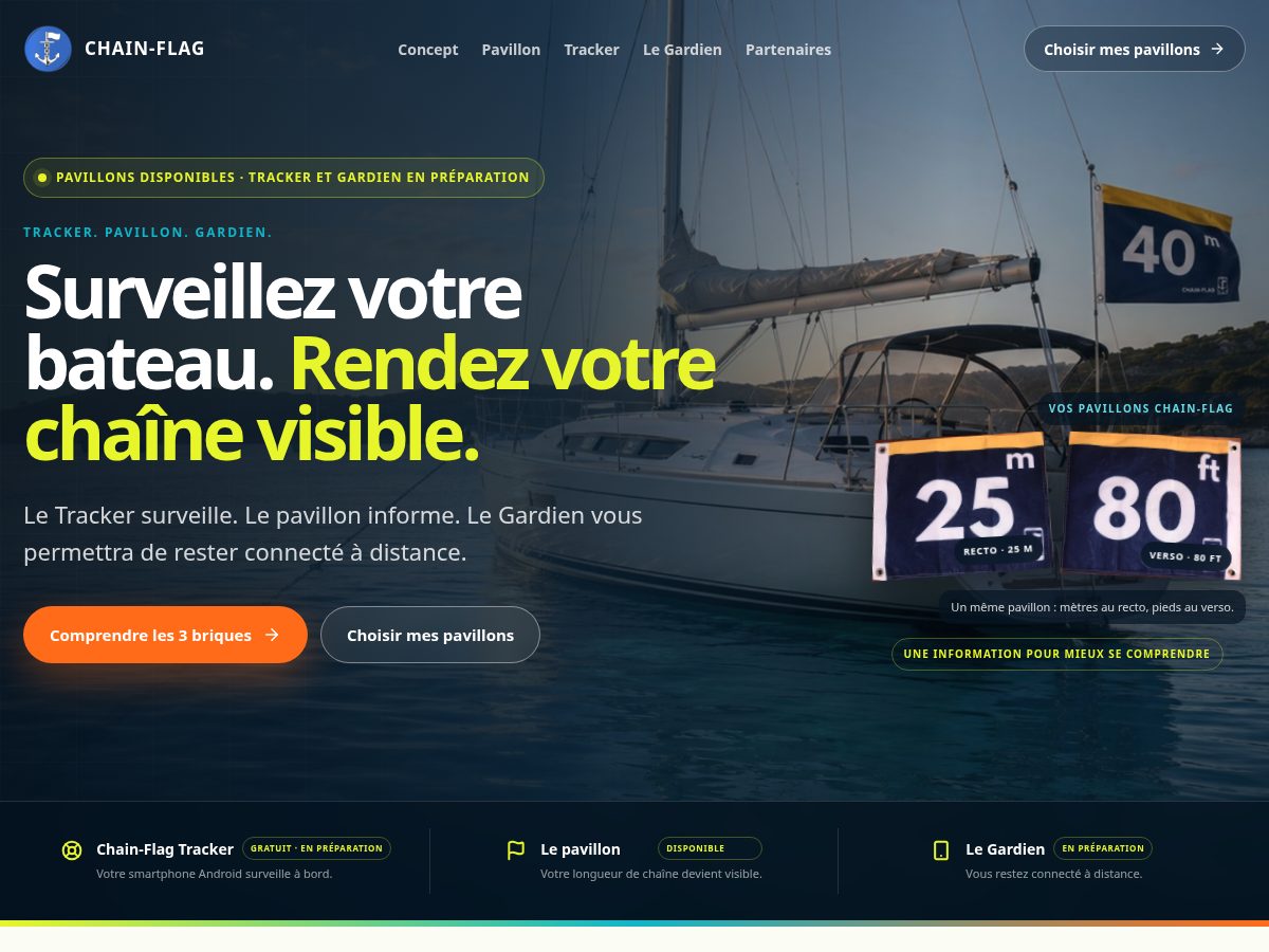 Landing-page snapshot of chain-flag.com