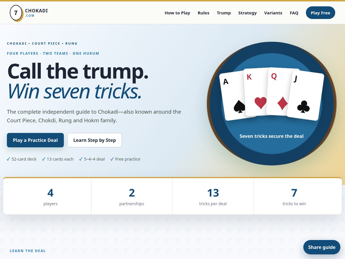 Landing-page snapshot of chokadi.com