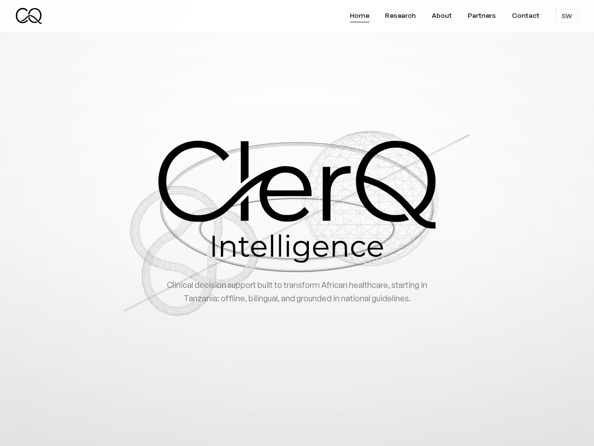 Landing-page snapshot of clerqintelligence.site