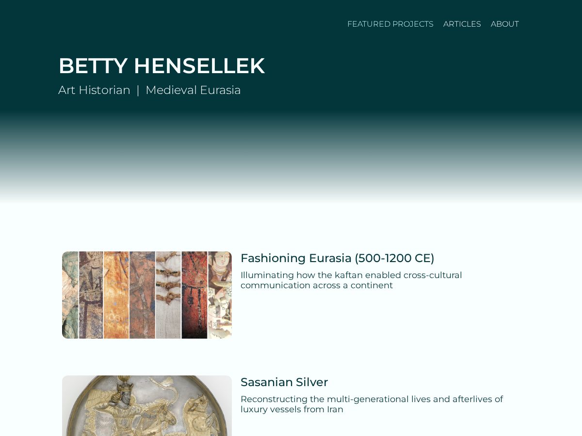 Landing-page snapshot of hensellek.com