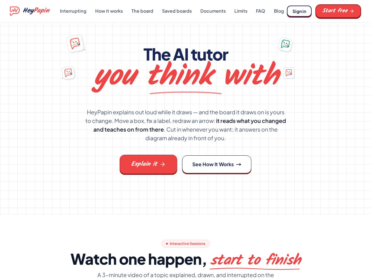 Landing-page snapshot of heypapin.com