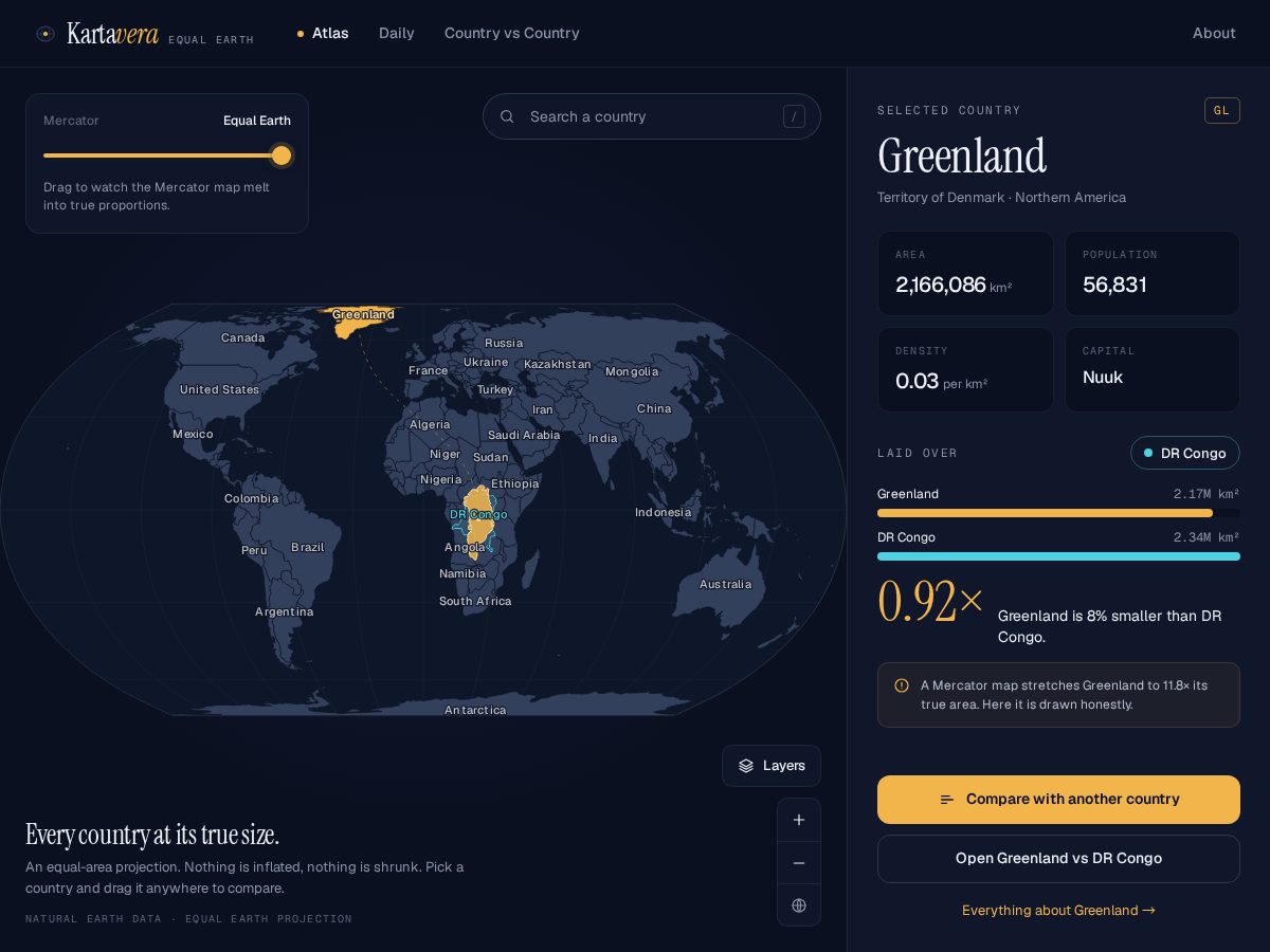Landing-page snapshot of kartavera.com