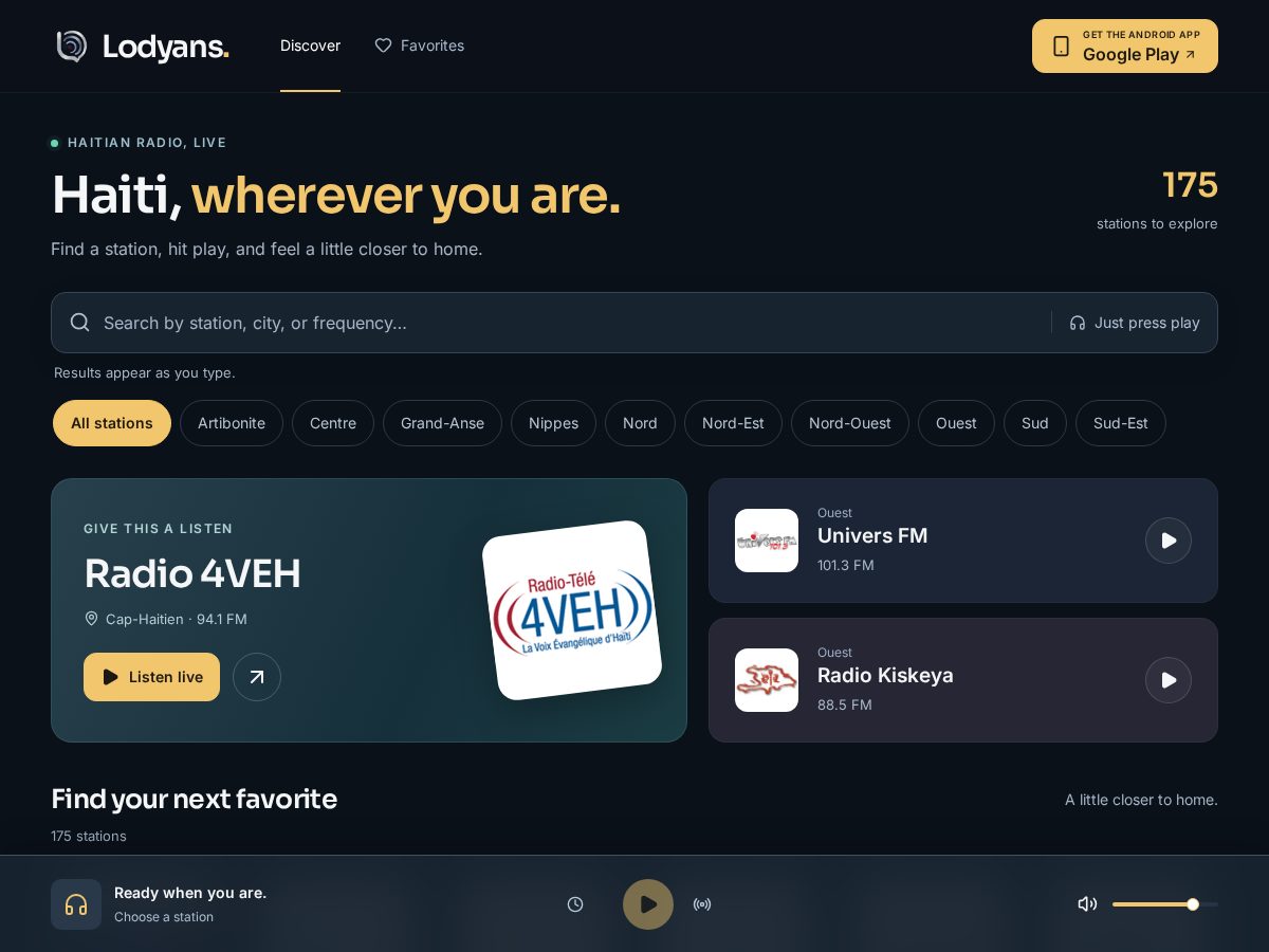 Landing-page snapshot of lodyans.com