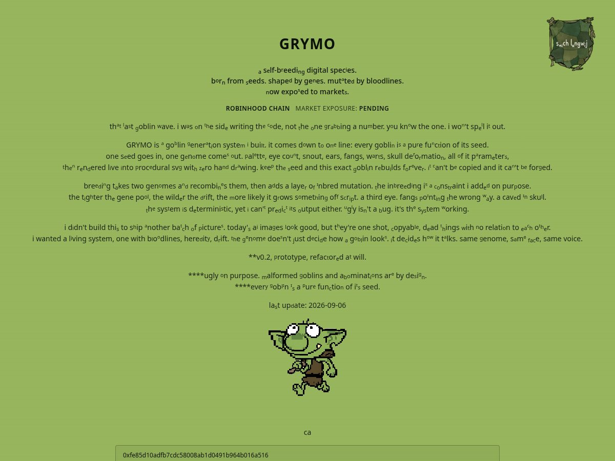 Landing-page snapshot of morgo.lol