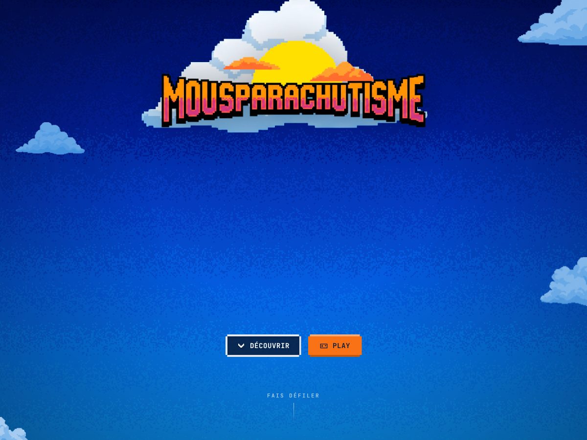 Landing-page snapshot of mousparachutisme.com