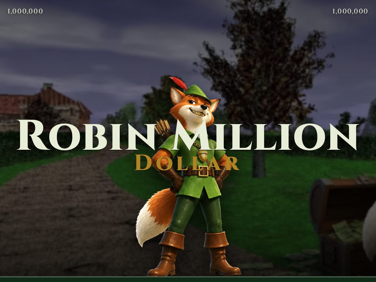 Landing-page snapshot of robinmilliondollar.fun