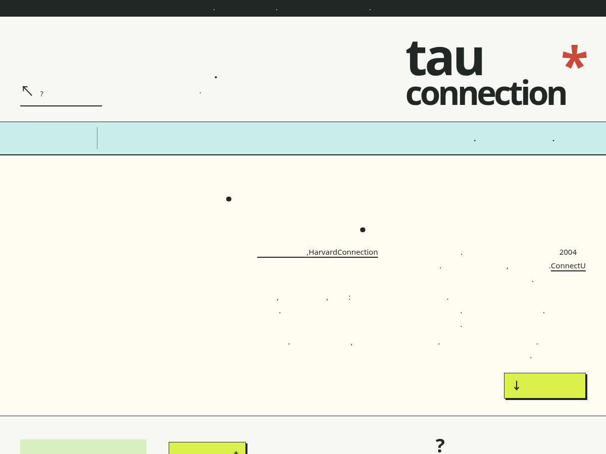 Landing-page snapshot of tauconnection.com