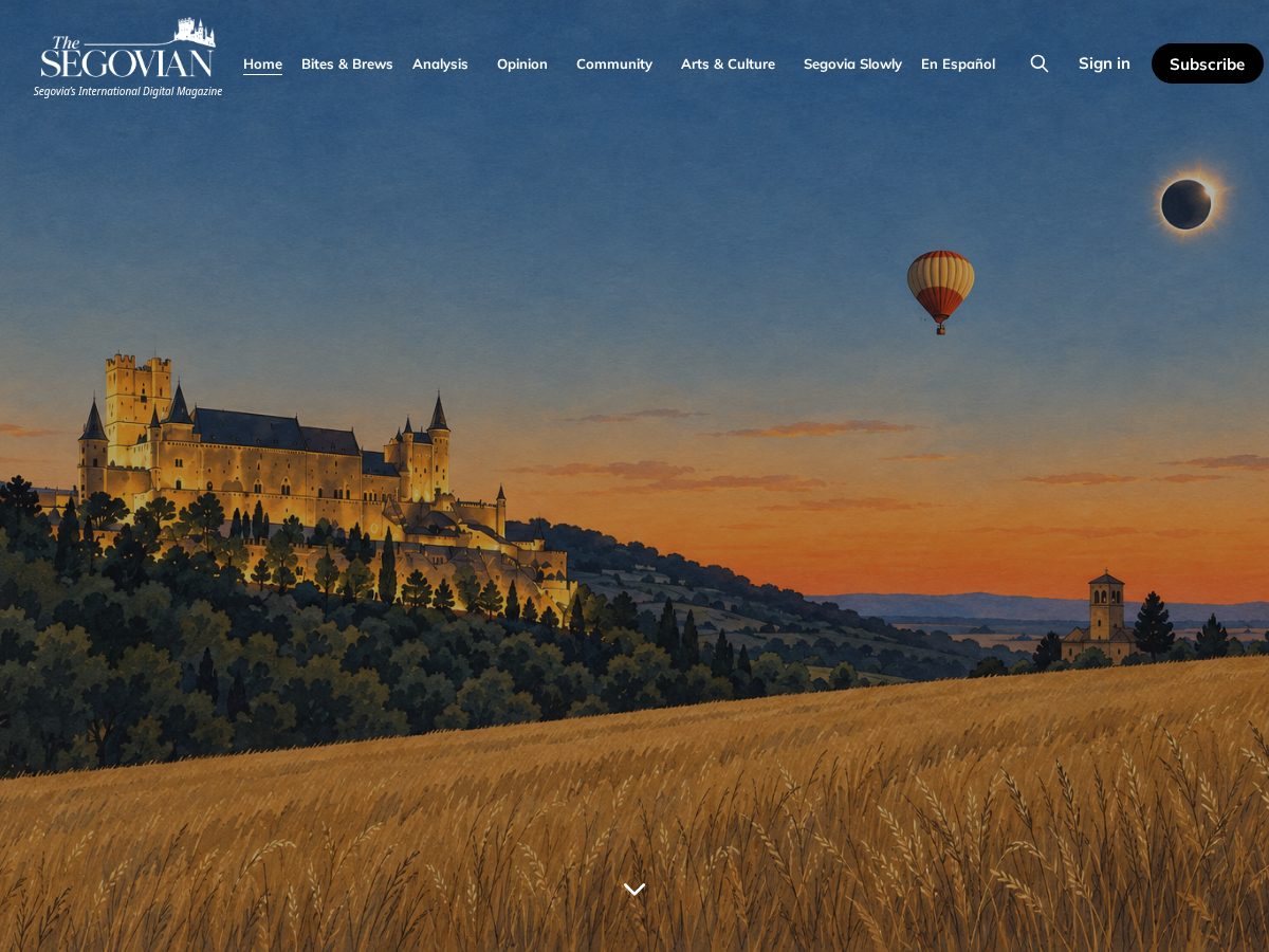Landing-page snapshot of thesegovian.com