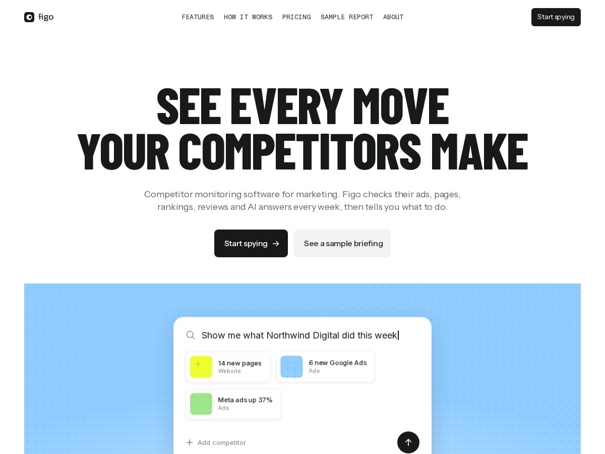 Landing-page snapshot of tryfigo.com