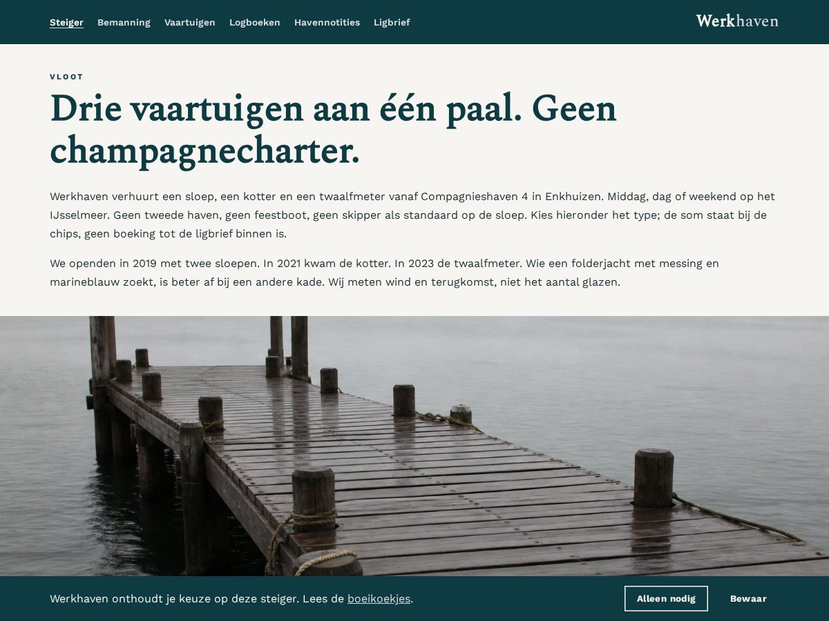 Landing-page snapshot of werkhaven.org