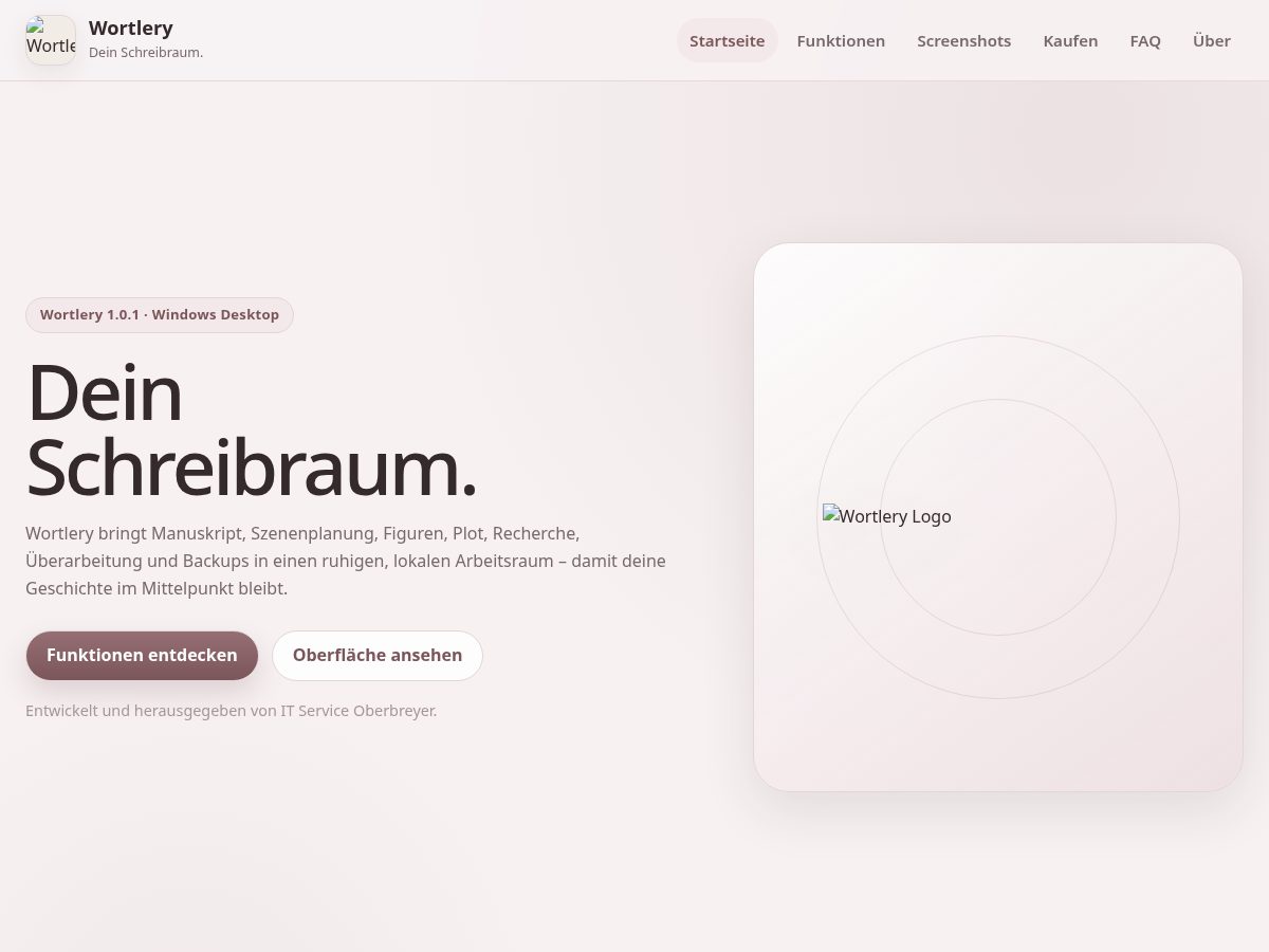 Landing-page snapshot of wortlery.com