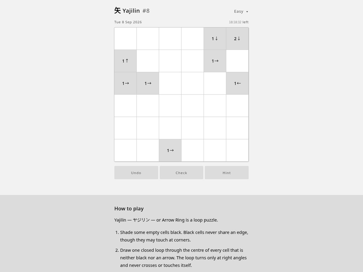 Landing-page snapshot of yajilin.com