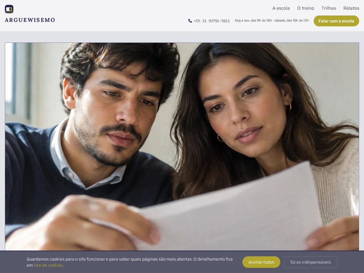 Landing-page snapshot of arguewisemo.info