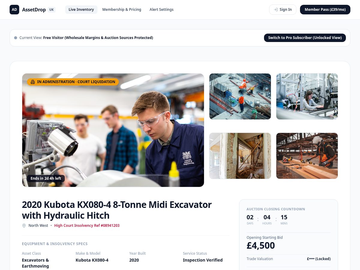 Landing-page snapshot of assetdropuk.com