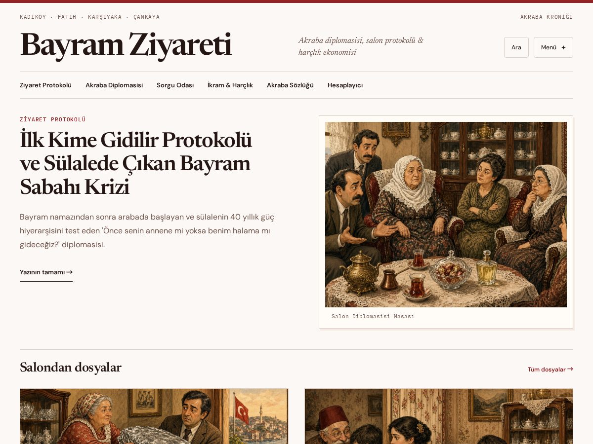 Landing-page snapshot of bayramziyareti.com