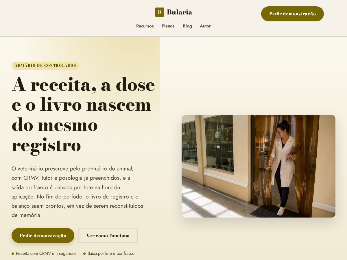 Landing-page snapshot of bulariavet.com