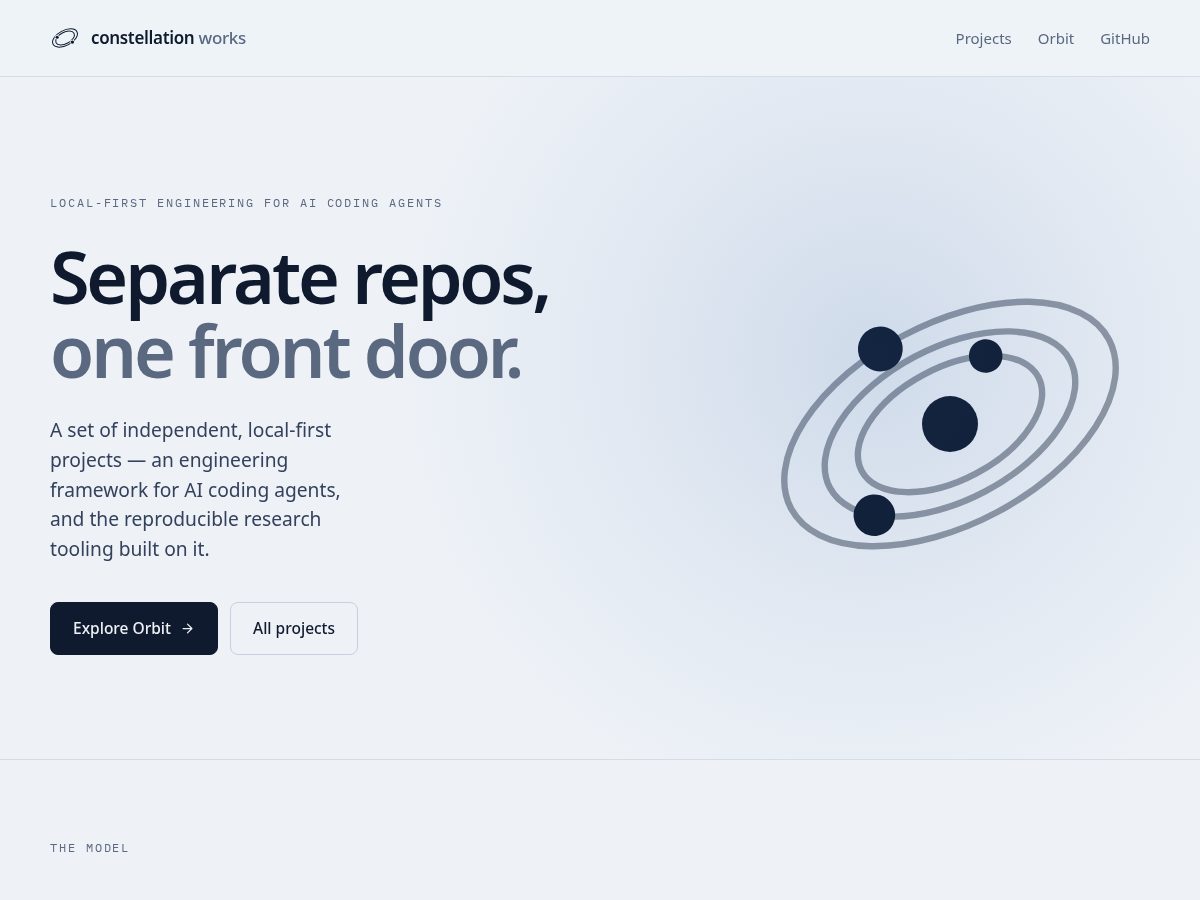 Landing-page snapshot of constellation-works.com