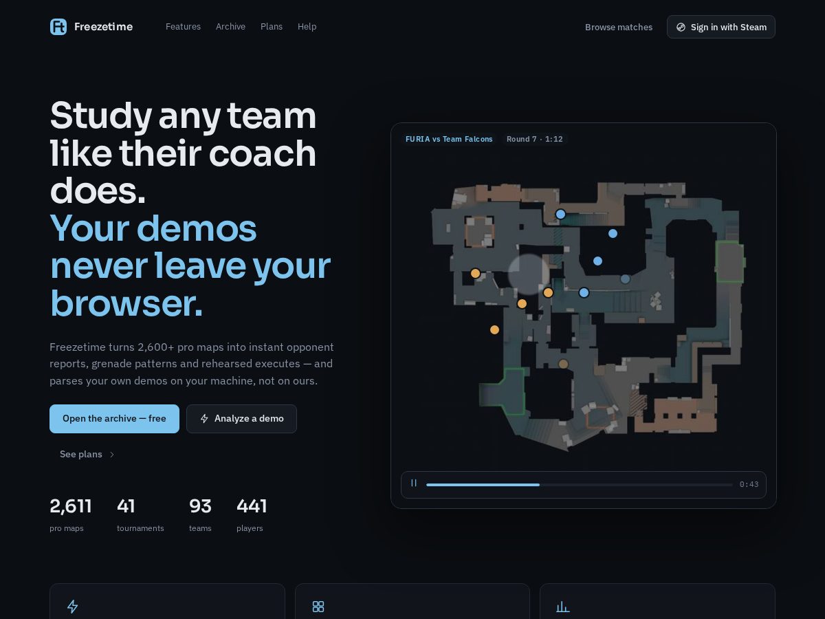 Landing-page snapshot of csfreezetime.com