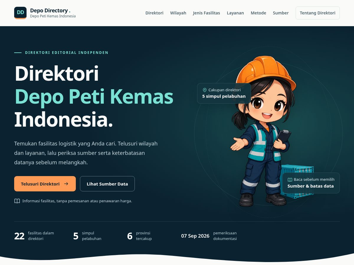 Landing-page snapshot of depo.directory