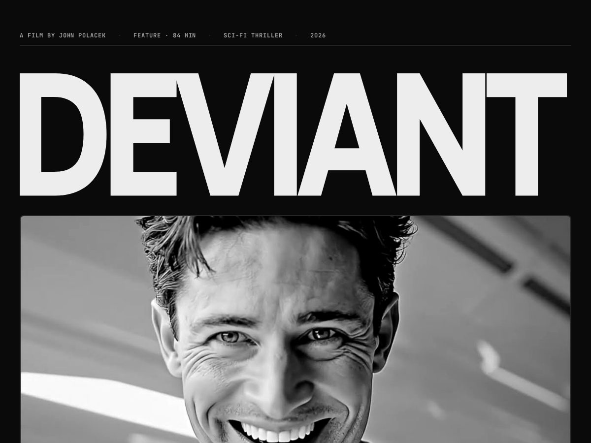 Landing-page snapshot of deviantmovie.com