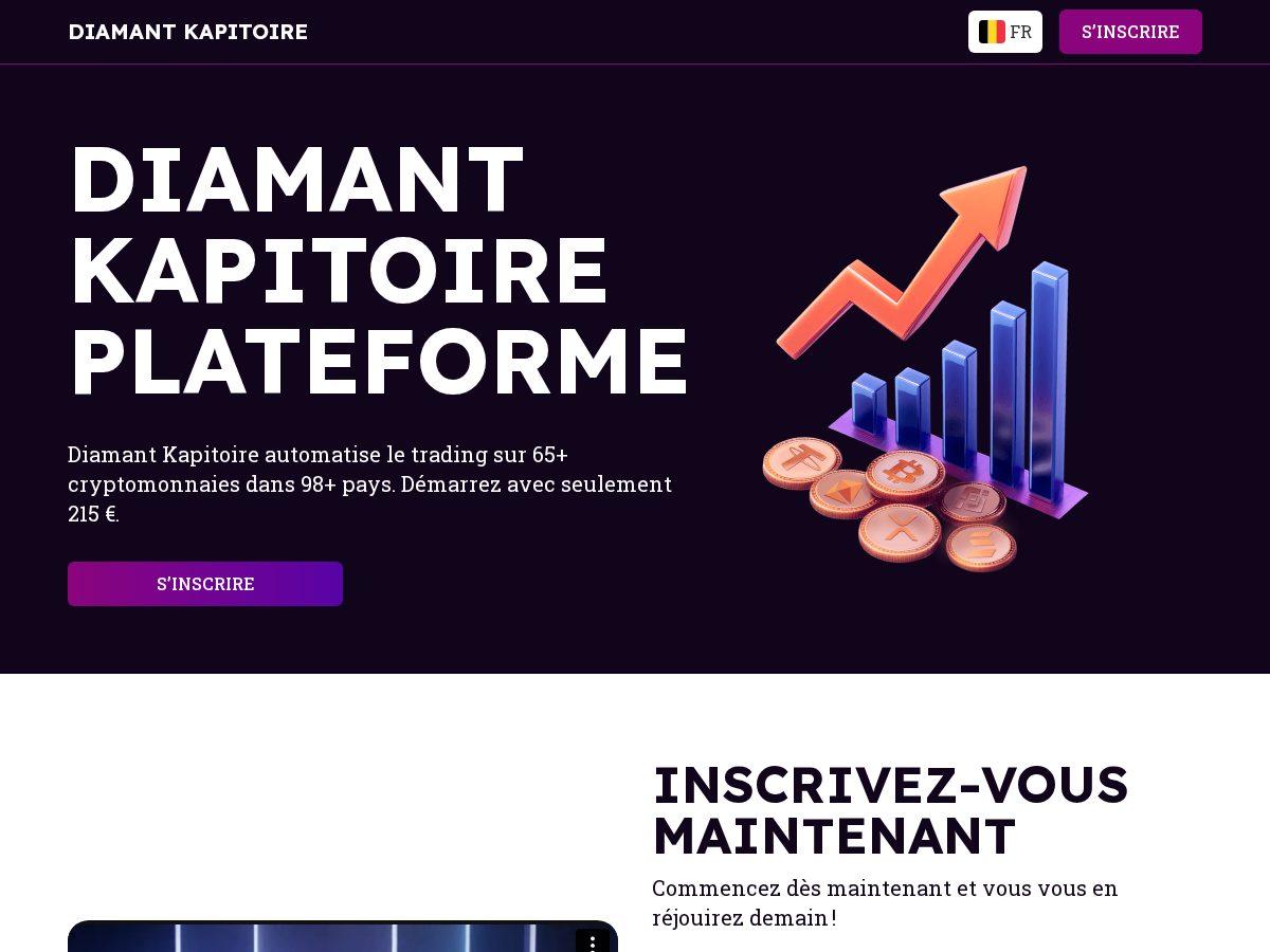 Landing-page snapshot of diamant-kapitoire.com