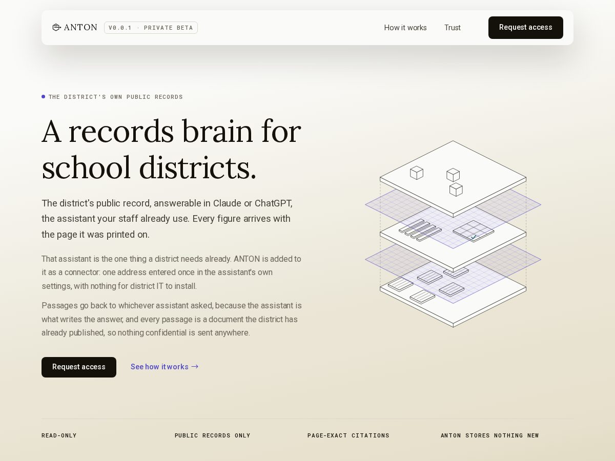 Landing-page snapshot of distcorpus.com
