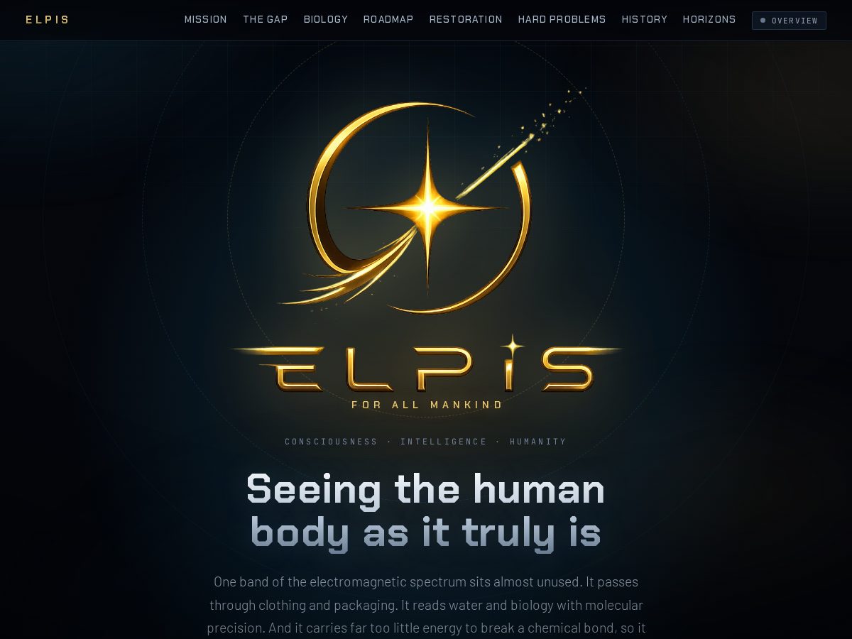 Landing-page snapshot of elpisdynamics.com