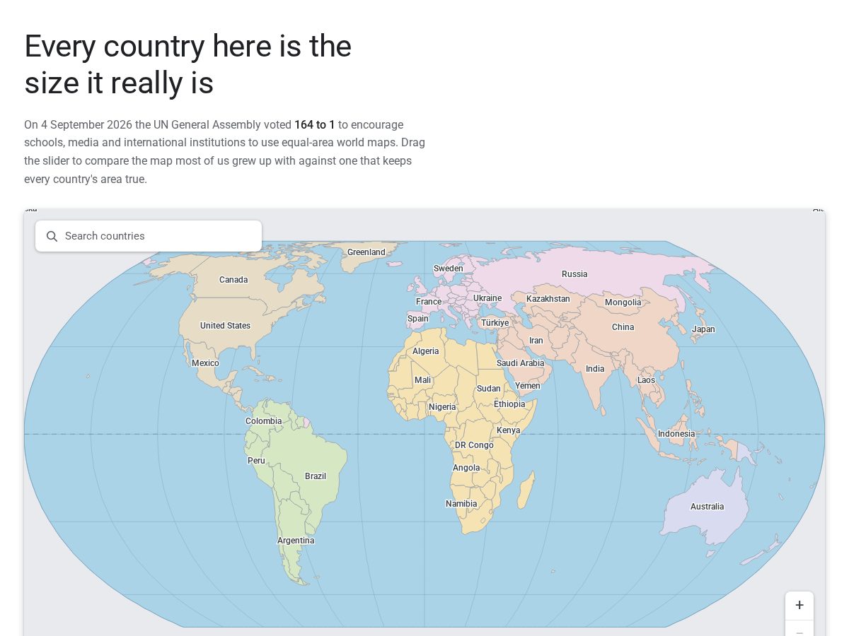 Landing-page snapshot of equal-earth-map.net
