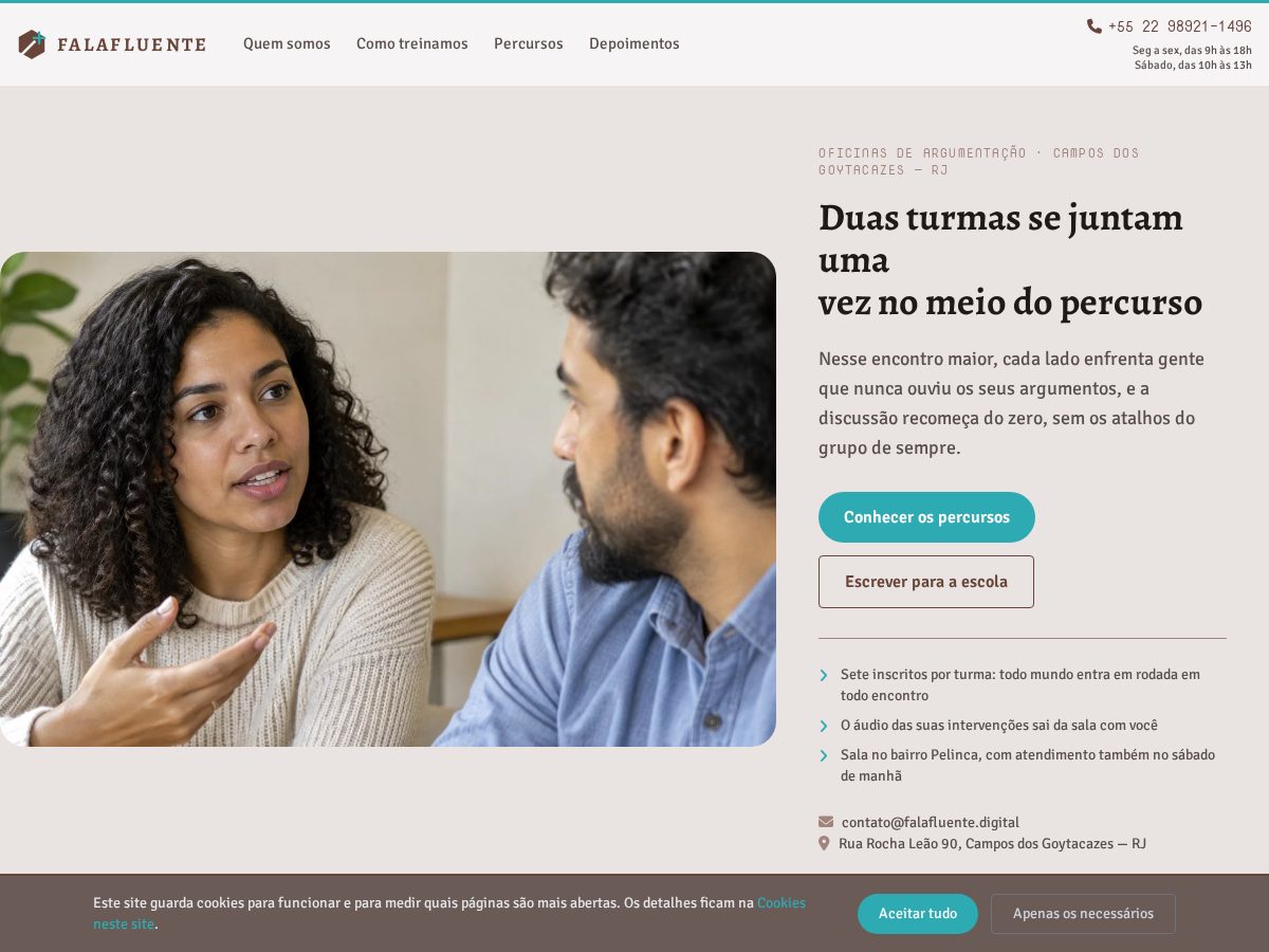 Landing-page snapshot of falafluente.digital
