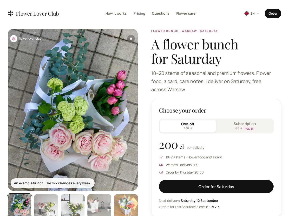 Landing-page snapshot of flowerlover.club