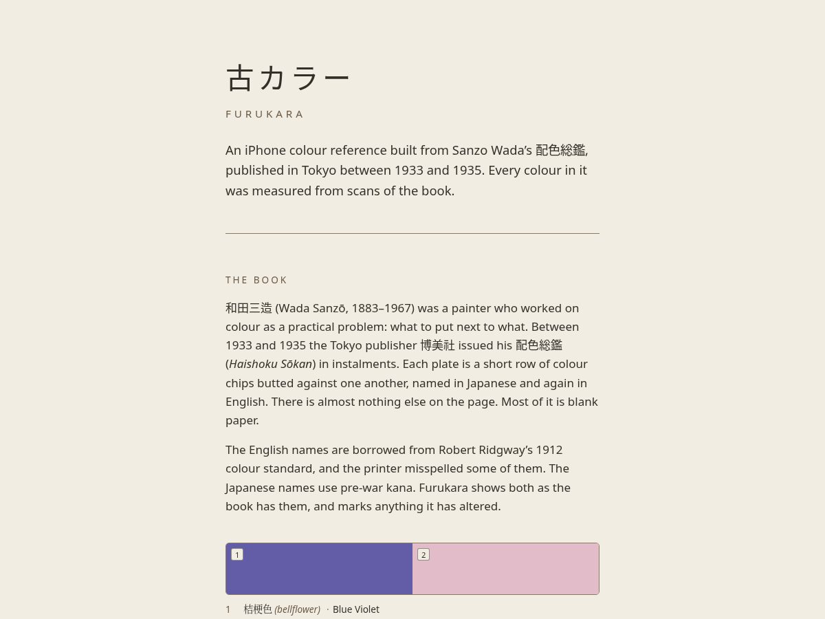Landing-page snapshot of furukara.com