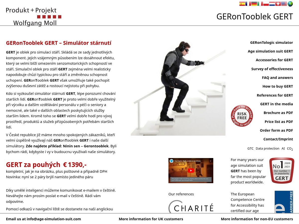 Landing-page snapshot of gerontooblek.com